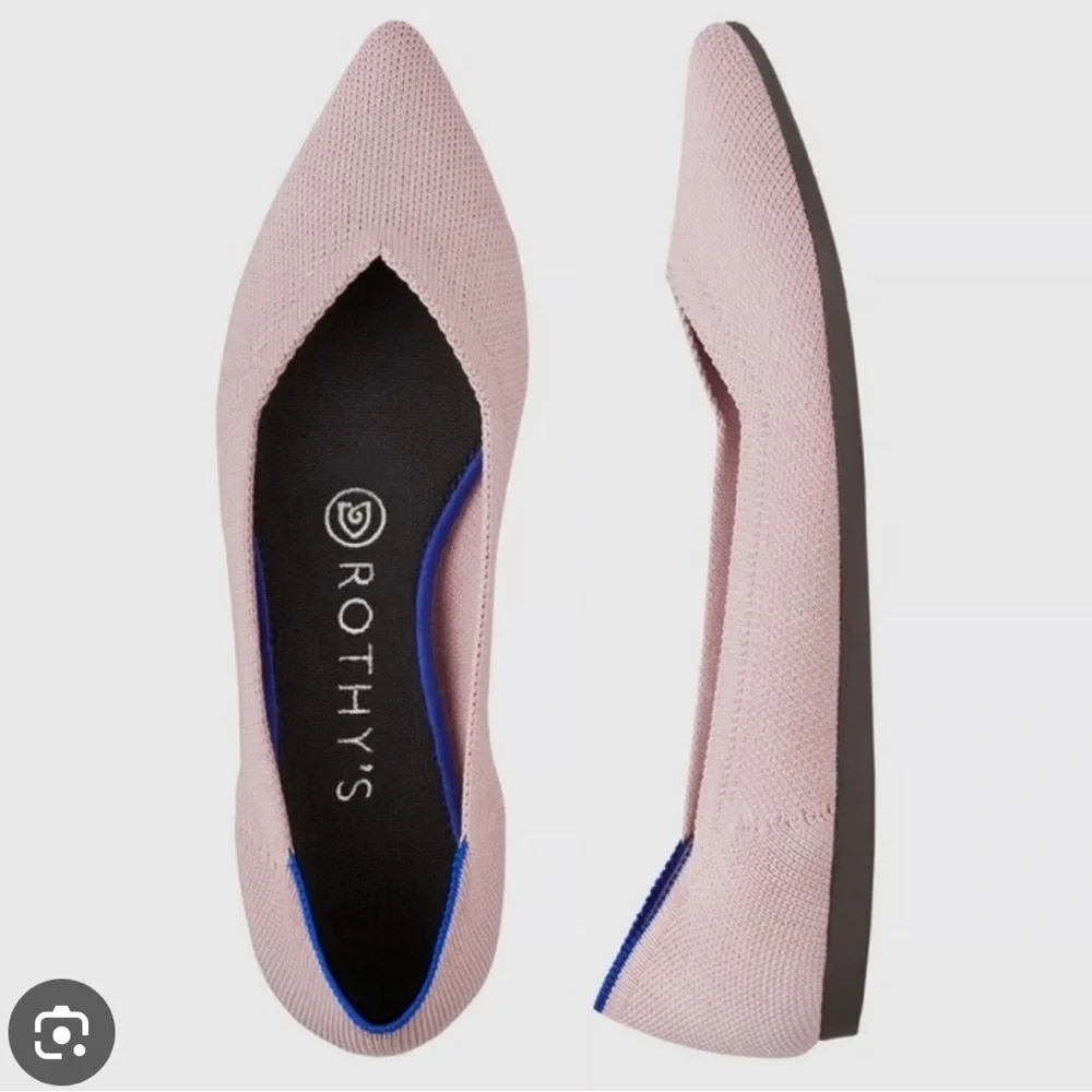 Rothy's Lavender Pointed Toe Flats - Picture 2 of 9